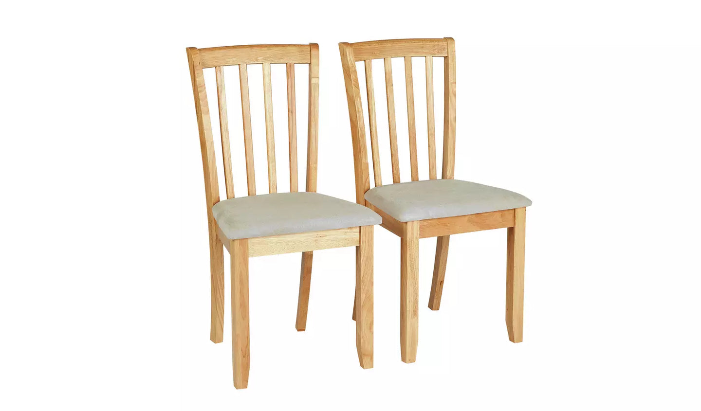 Assembled Solid Wood Dining Chairs - Natural
